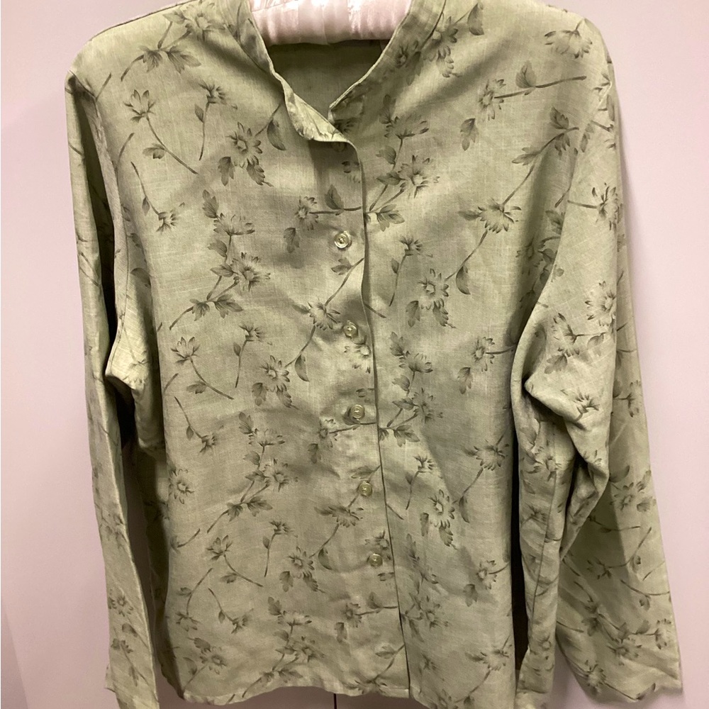 Blair long sleeve button up blouse